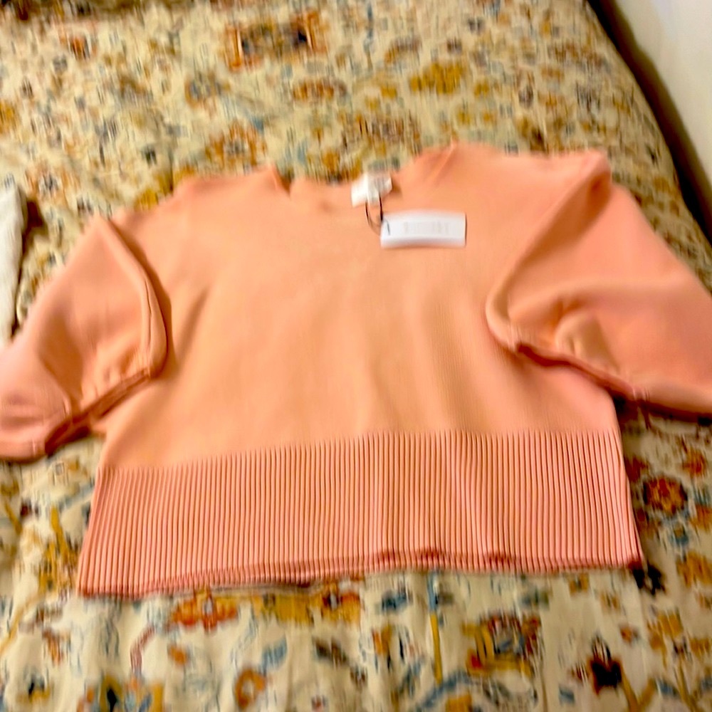 New w tags line and dot sweater.